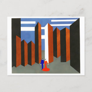 Cartão Postal De Festividades Alexandra Exter