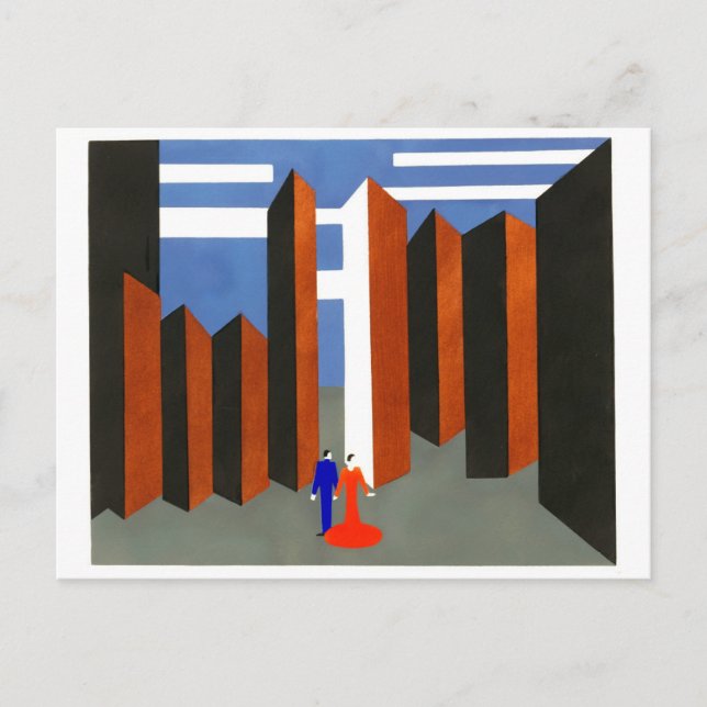 Cartão Postal De Festividades Alexandra Exter (Frente)