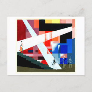 Cartão Postal De Festividades Alexandra Exter