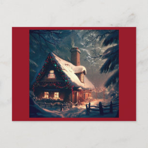 Cartão Postal De Festividades Algodão Natal 2