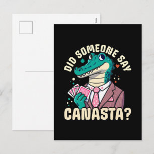 Cartão Postal De Festividades Alguém Disse Canasta