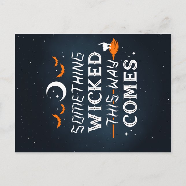 Cartão Postal De Festividades Alguma Coisa Má Assim Vem O Cartão-Postal (Frente)