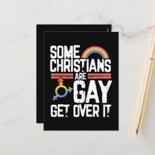 Cartão Postal De Festividades Alguns Cristãos São Gays Supere Isso