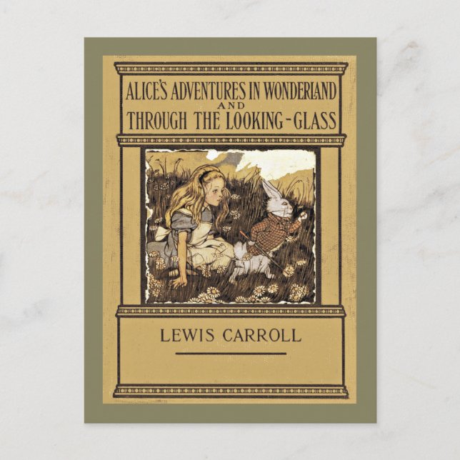 Cartão Postal De Festividades Alice Através do Espelho (Frente)
