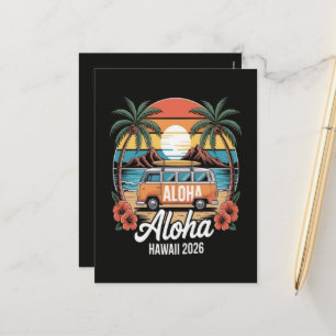Cartão Postal De Festividades Aloha Havaí 2026