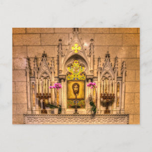 Cartão Postal De Festividades Altar da Santa Rua da Catedral de Patrick NY