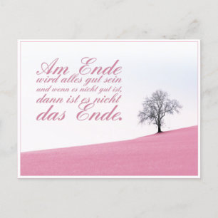 Cartão Postal De Festividades Am Ende wird alles tribo sein