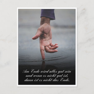 Cartão Postal De Festividades Am Ende wird alles tribo sein