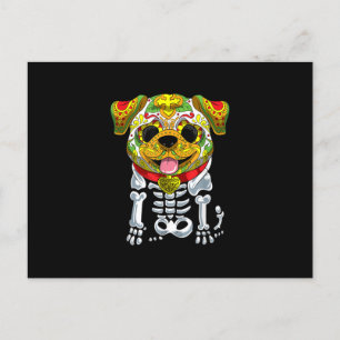 Cartão Postal De Festividades Amantes de Cachorros    Halloween Divertido Com Cr