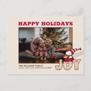 Cartão Postal De Festividades Amendoins   Snoopy & Woodstock Alegria no Passeio 