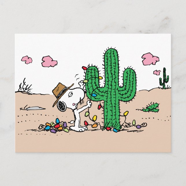 Cartão Postal De Festividades Amendoins | Spike Decora o Natal (Frente)