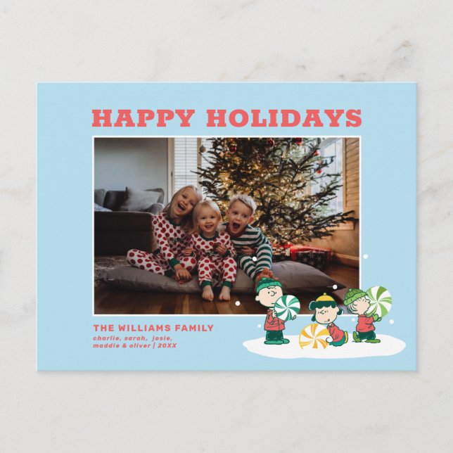 Cartão Postal De Festividades Amendoins | Um Presente Para Você (Frente)