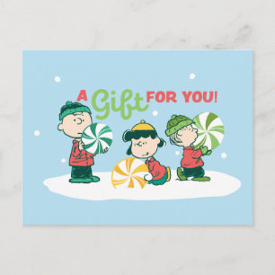 Cartão Postal De Festividades Amendoins Um presente para você