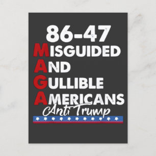 Cartão Postal De Festividades Americanos Misguiados E Gulíveis 86-47
