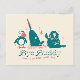 Cartão Postal De Festividades Amigos Animais - Tchau Buddy, Espero que Encontre 