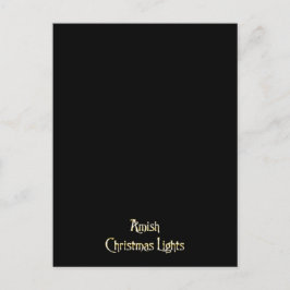 Cartão Postal De Festividades Amish Christmas Lights