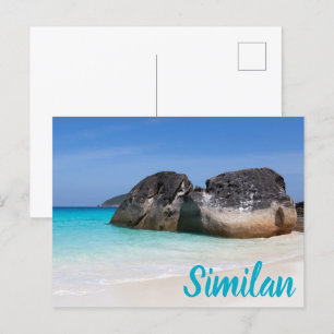 Cartão Postal De Festividades Amo semelhante de praia Andaman Sea Phuket Tailând