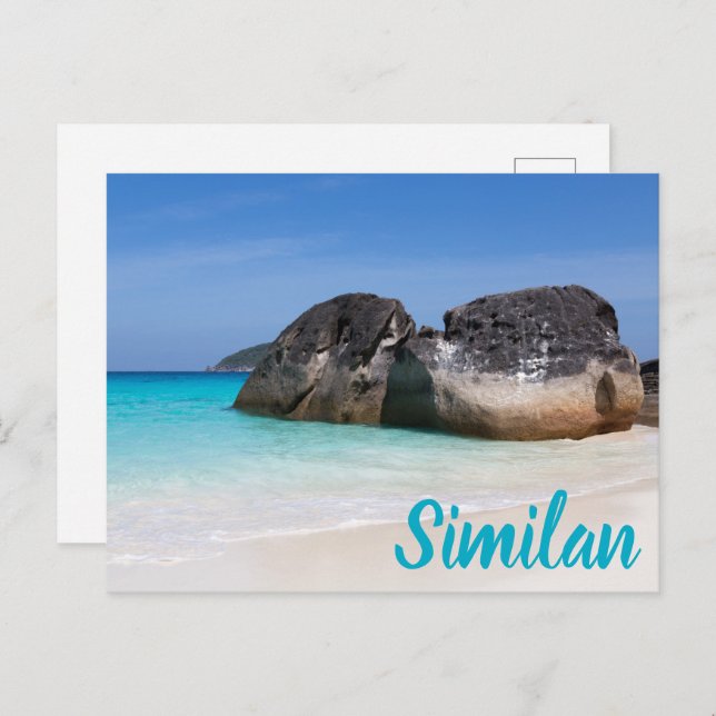 Cartão Postal De Festividades Amo semelhante de praia Andaman Sea Phuket Tailând (Frente/Verso)