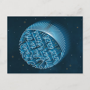 Cartão Postal De Festividades Amo-te à Lua e às Estrelas / Cartão-postal