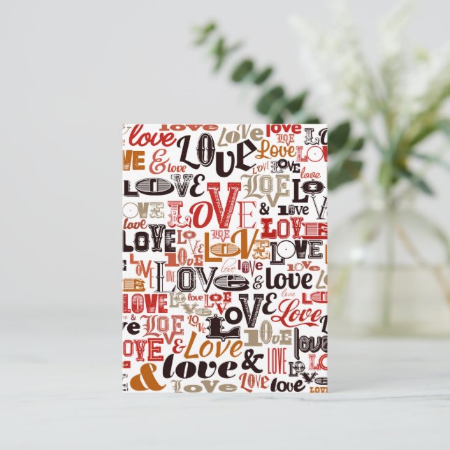 Cartão Postal De Festividades Amor 1 (Em pé/Frente)