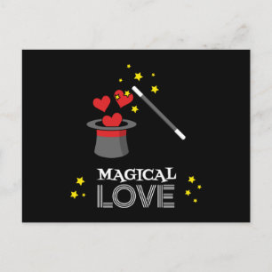 Cartão Postal De Festividades Amor Mágico - Branco