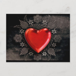 Cartão Postal De Festividades Amor por Namorados Romântico Floral