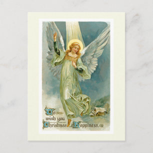 Cartão Postal De Festividades Angel Natal