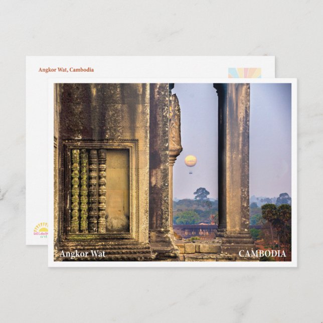 Cartão Postal De Festividades Angkor Wat Sunrise Balloon – Postcard (Frente/Verso)