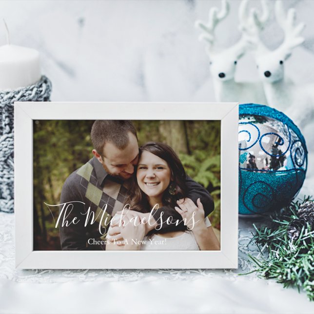 Cartão Postal De Festividades Anima-Se A Uma Foto De Ano Novo (Criador carregado)