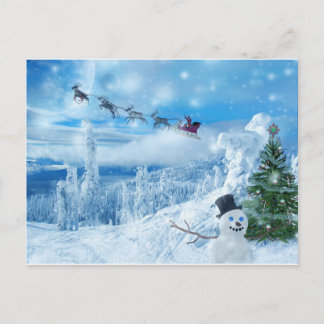 Cartão Postal De Festividades animação de Natal