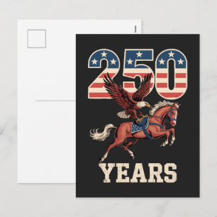 Cartão Postal De Festividades Aniversário de 250 anos dos EUA