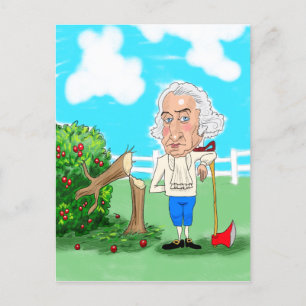 Cartão Postal De Festividades Aniversário de Washington