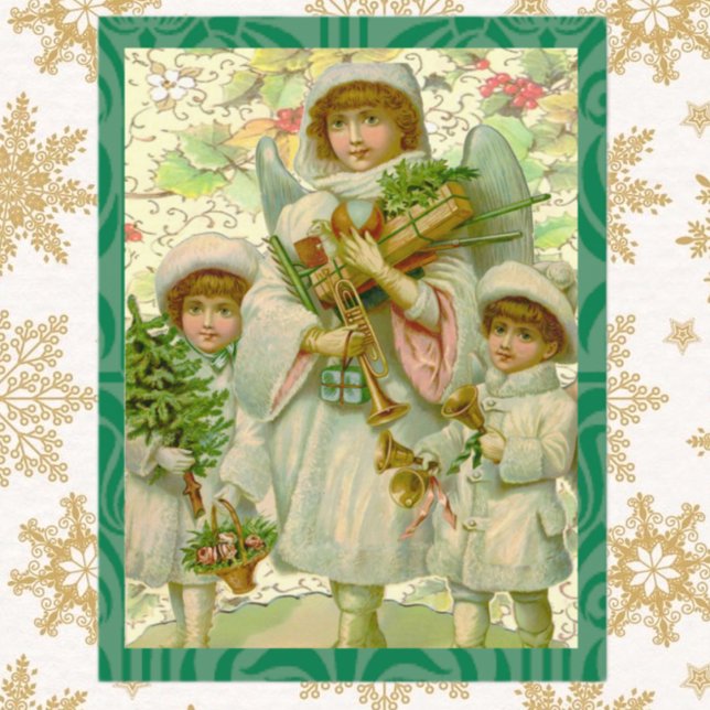 Cartão Postal De Festividades Anjo do Natal (Criador carregado)