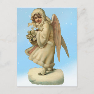 Cartão Postal De Festividades Anjo Vitoriano