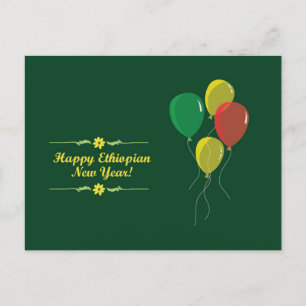 Cartão Postal De Festividades Ano Novo Etíope