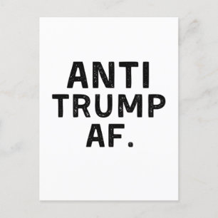 Cartão Postal De Festividades Anti Trump AF Democracia Americana