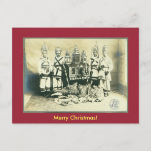 Cartão Postal De Festividades Antiga tradição de Natal romena