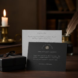 Cartão Postal De Festividades Antiquarian Act of Commission Graduation Gift Card