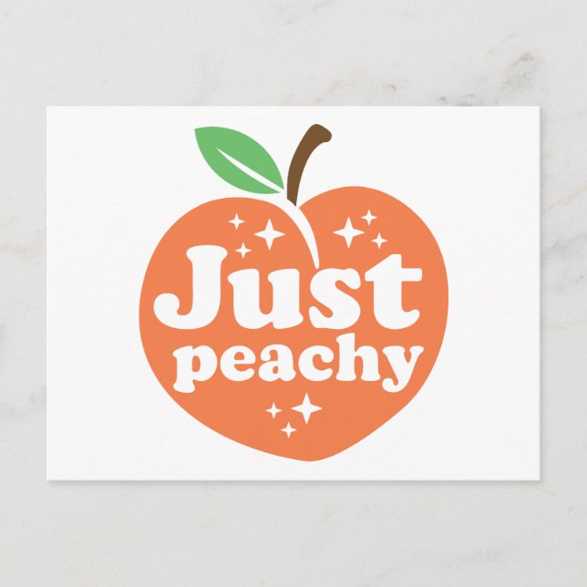 Cartão Postal De Festividades Apenas Peachy (Frente)
