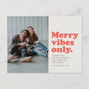Cartão Postal De Festividades apenas retro de vibrações de feliz