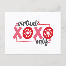 Cartão Postal De Festividades Apenas XOXO Virtual | Namorados de quarentena engr