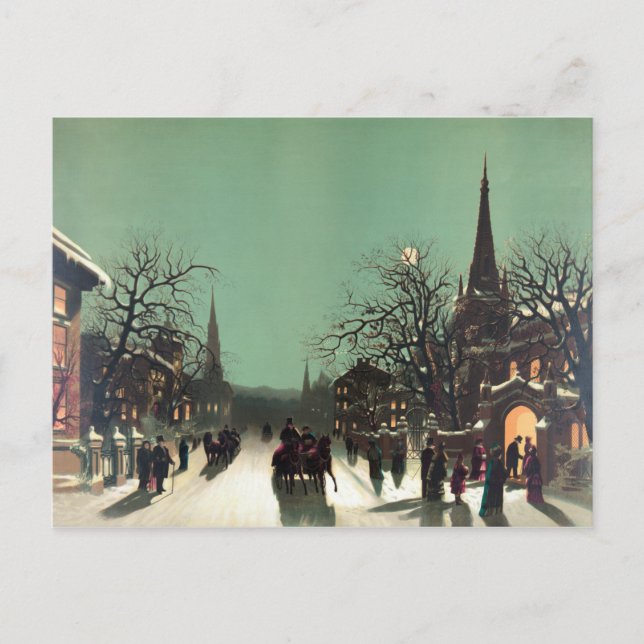 Cartão Postal De Festividades Approach of the New Year (Frente)