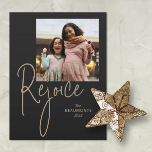 Cartão Postal De Festividades Aproveite o Feriado Simples de Foto Preta