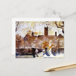 Cartão Postal De Festividades Aquarela