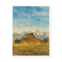 Aquarela de Jackson Hole | Arte de Viagem do Grand