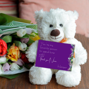 Cartão Postal De Festividades Aquarela floral Dia das Mães Vovó