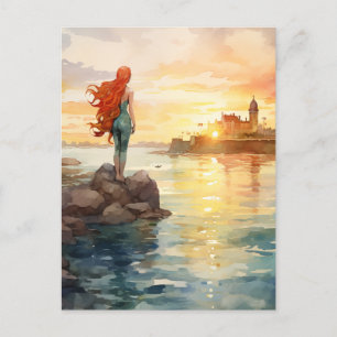 Cartão Postal De Festividades Aquarela Mágica com Farol - Fanta