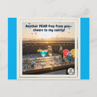 Cartão Postal De Festividades Aqui está a sanidade