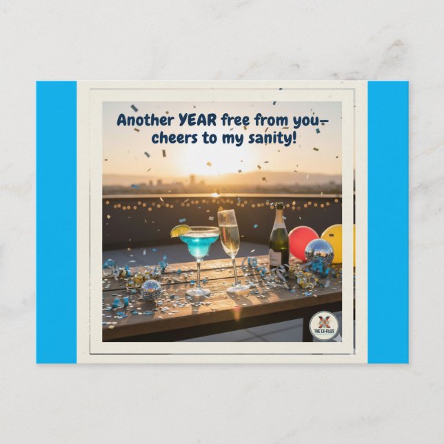 Cartão Postal De Festividades Aqui está a sanidade (Frente)