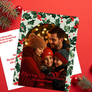 Cartão Postal De Festividades Arca Festiva Moldou Foto para o Natal